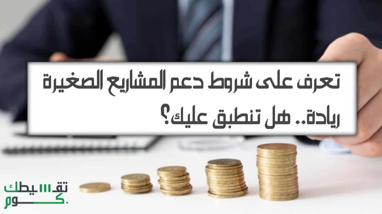 شروط دعم المشاريع الصغيرة ريادة